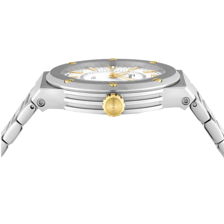 Salvatore Ferragamo F 80 Classic Silver Dial Silver Steel Strap Watch For Men Sfhy02922