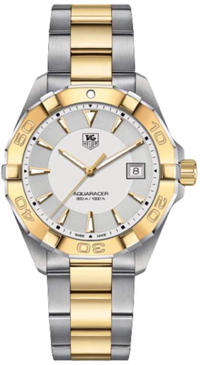 Tag Heuer Aquaracer White Dial Watch For Men Way1120 Bb0930