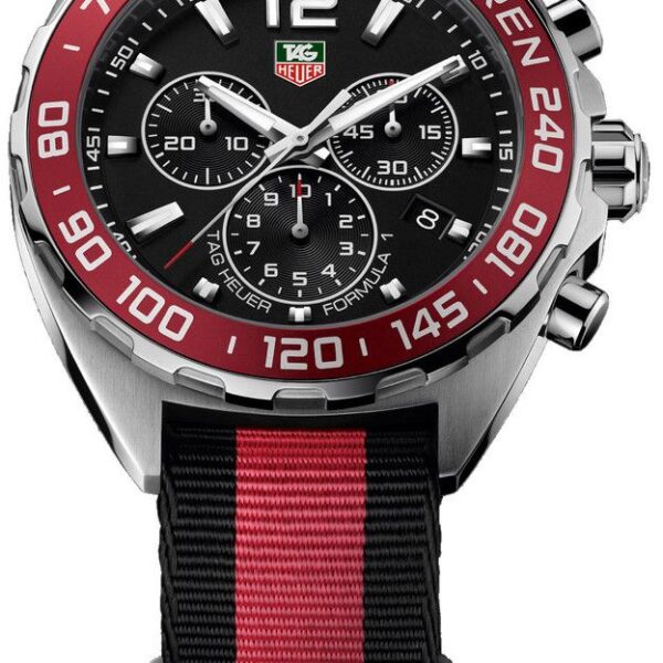 Tag Heuer Formula 1 Mclaren Limited Edition Quartz Chronograph Black Dial Two Tone Nato Strap Watch For Men Caz1112 Fc8188 - alternate view