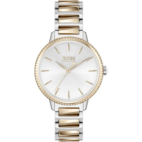 Hugo Boss Womens 1502567 Signature Two Tone Stainless Steel Watch