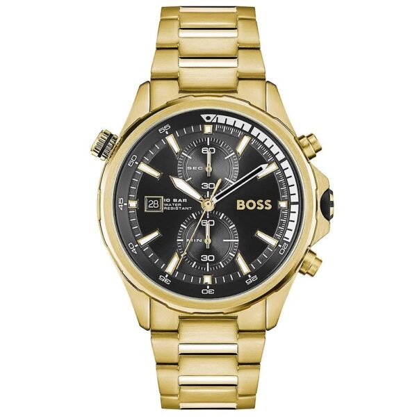 Hugo Boss Mens 1513932 Chronograph Gold Tone Stainless Steel Watch