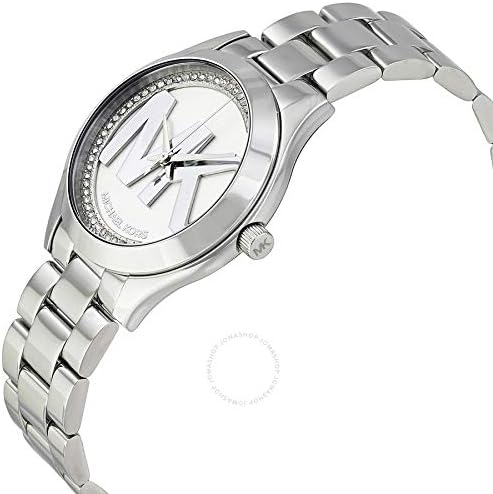 Michael Kors Mk3548 Ladies Mini Slim Runway Silver Watch - alternate view
