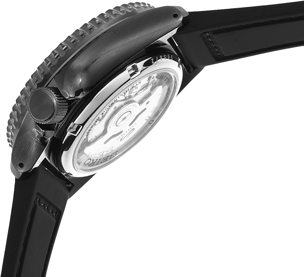 Seiko 5 Sports Auto Mens Black Watch Srpd65k3 - Image 4