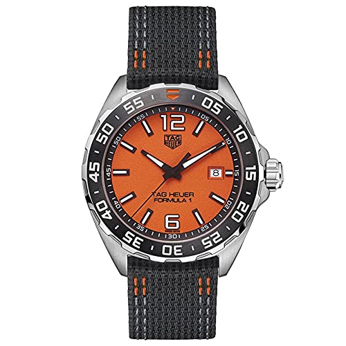 Tag Heuer Formula 1 Quartz Orange Dial Black Nylon Strap Watch For Men Waz101a Fc8305 - alternate view