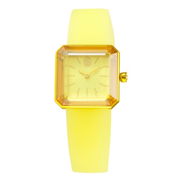 Swarovski Watch Lucent With Silicone Strap Yellow 5624382