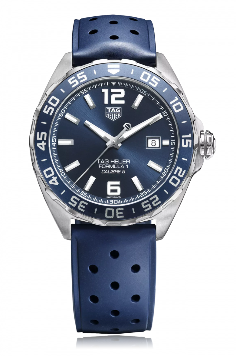 Orologio da uomo Tag Heuer Formula 1 Bucherer Blue Edition con cinturino in gomma Waz2015 - Image 2