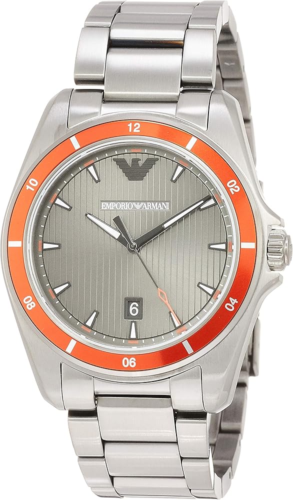 Emporio Armani Sigma Quartz Grey Dial Grey Steel Strap Watch For Men Ar11178 - Image 5