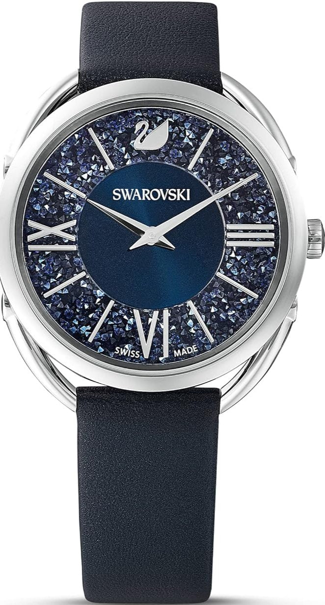 Montre Swarovski Glam pour femme, cristal bleu, référence 5537961