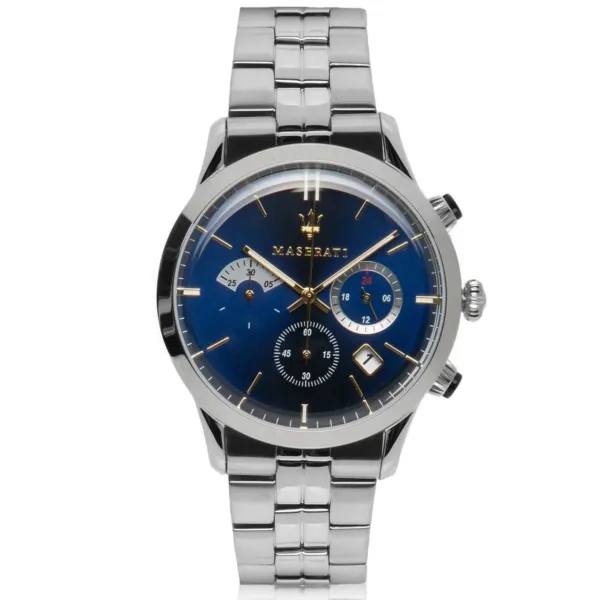 Maserati R8873633001 Ricordo Chrono Herrenuhr in Blau