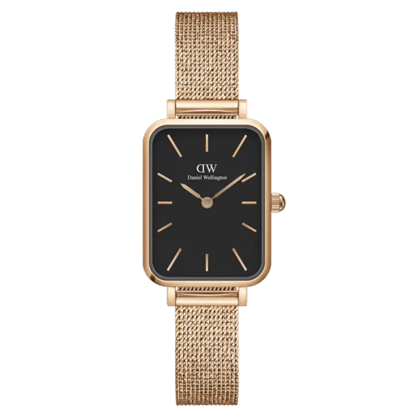 Daniel Wellington Ladies Rose Gold Quadro Watch Dw00100432