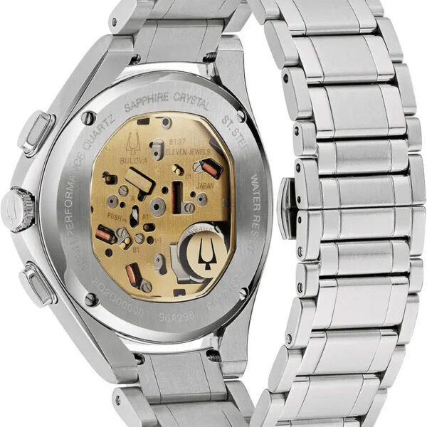 Bulova Curv Mens Grey Watch 96a298 - alternate view