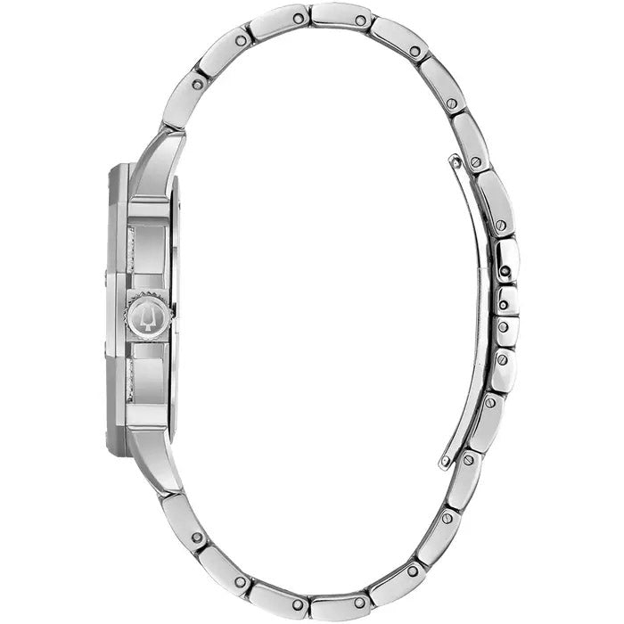 Montre Bulova Crystal pour homme, argentée, référence 96c134 - Image 2
