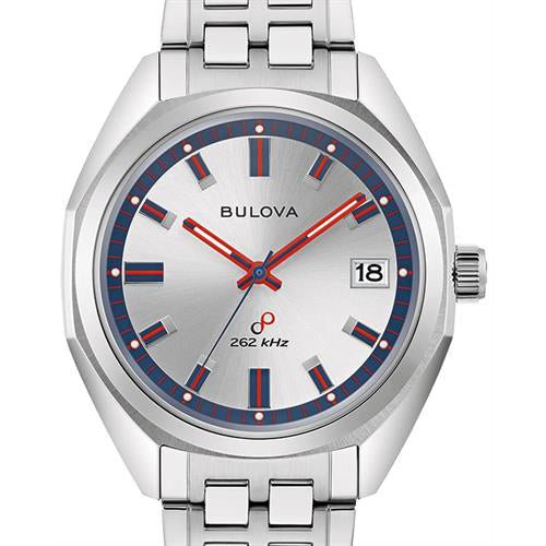Bulova Jet Star Automatic Mens Silver Watch 96k112 - alternate view