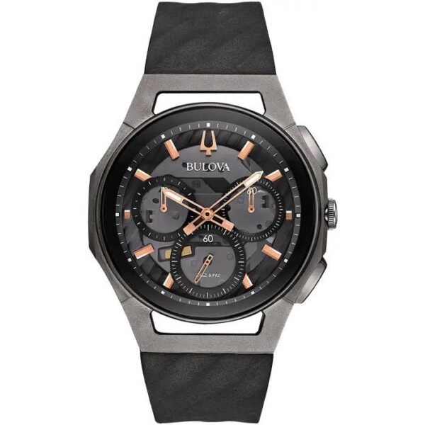 Bulova Curv Mens Grey Watch 98a162