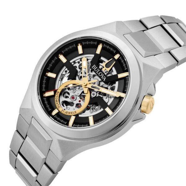 Bulova Maquina Mens Black Watch 98a224 - alternate view