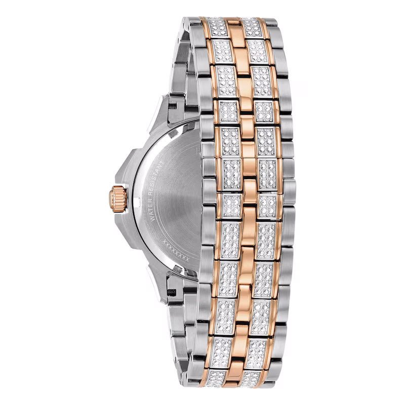 Montre Bulova Crystal pour homme, argentée, référence 98c133 - Image 3