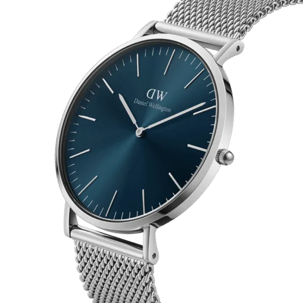 Daniel Wellington Classic Mesh Arctic Mens Blue Watch Dw00100628 - alternate view