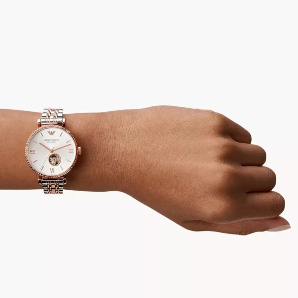 Emporio Armani Ar60019 Womens Meccanico Watch - alternate view