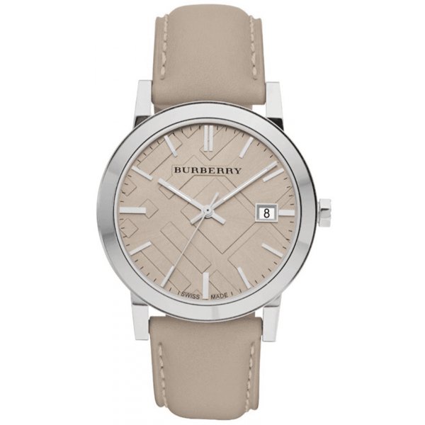 Burberry Mens Watch The City Check Champagne Bu9010