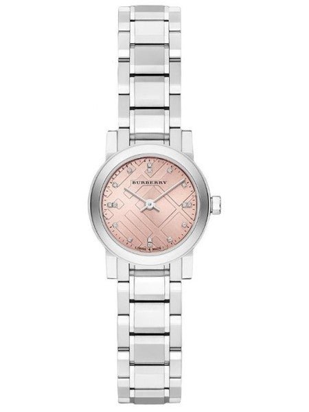 Burberry Ladies Watch The City Check Diamonds Pink Bu9223 - alternate view