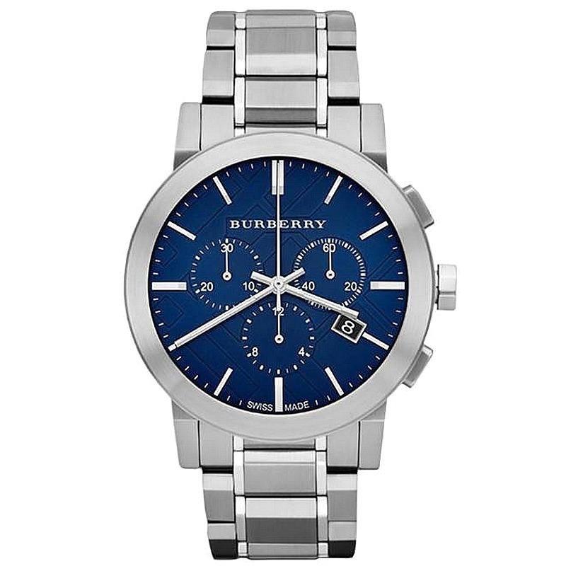 Burberry Mens Watch Chronograph The City Blue Bu9363
