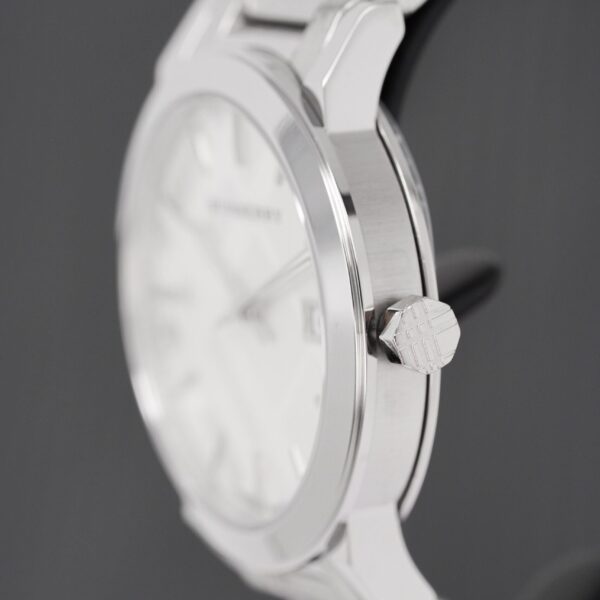 Burberry Mens Watch The City Engraved Checked Steel Bu9037 - alternate view