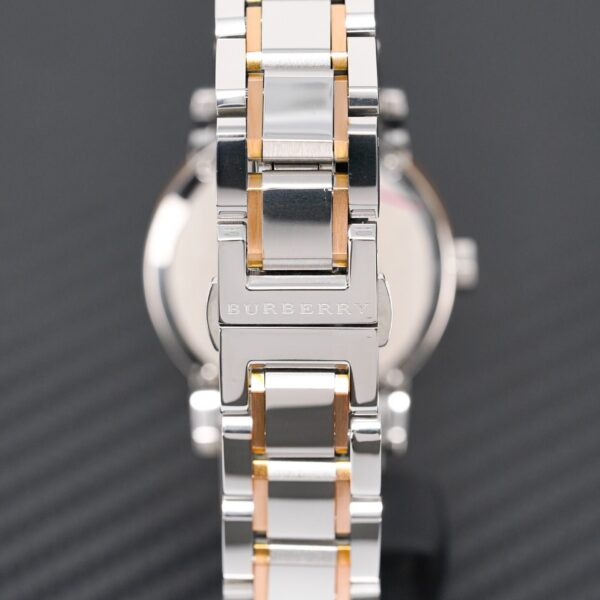 Burberry Ladies Watch Check Stamped Two Tone Bu9105 - alternate view