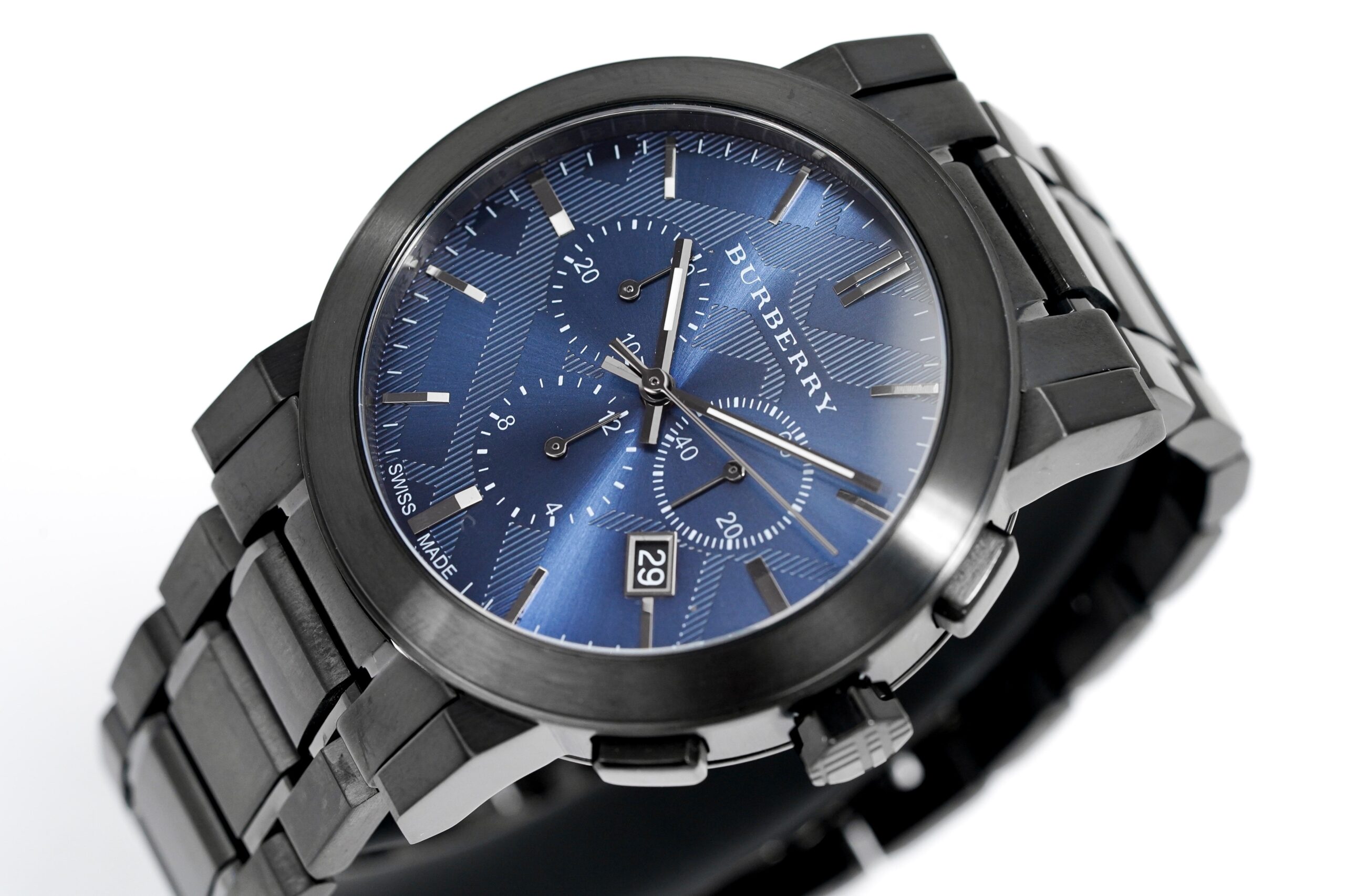 Burberry Mens Watch Chronograph The City Gun Metal Bu9365 - Image 4