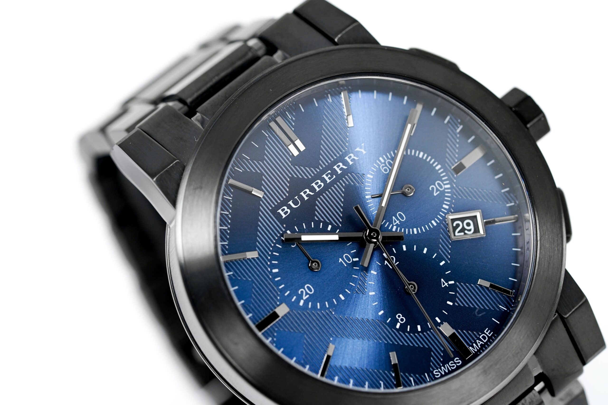 Burberry Mens Watch Chronograph The City Gun Metal Bu9365 - Image 5