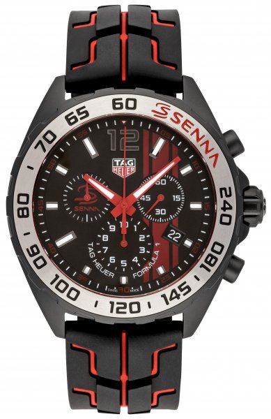 Tag Heuer Formula 1 Ayrton Senna Limited Edition Black Dial Two Tone Rubber Strap Watch For Men Caz1019 Ft8027 - alternate view