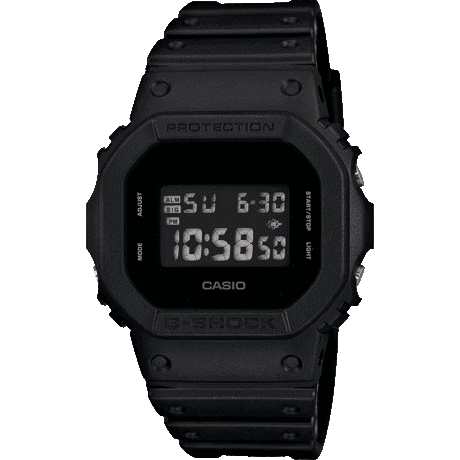 Casio G Shock Watch Mens Solid Colour Black Dw 5600bb 1dr