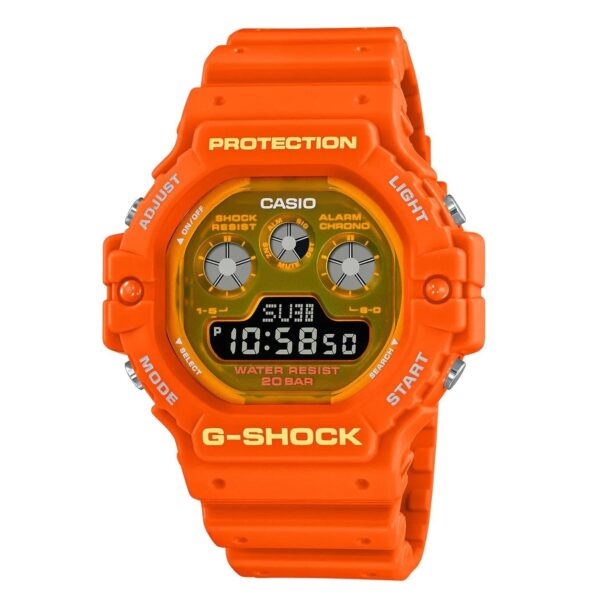 Casio G Shock Watch Mens Shock Tech Orange Dw 5900ts 4dr