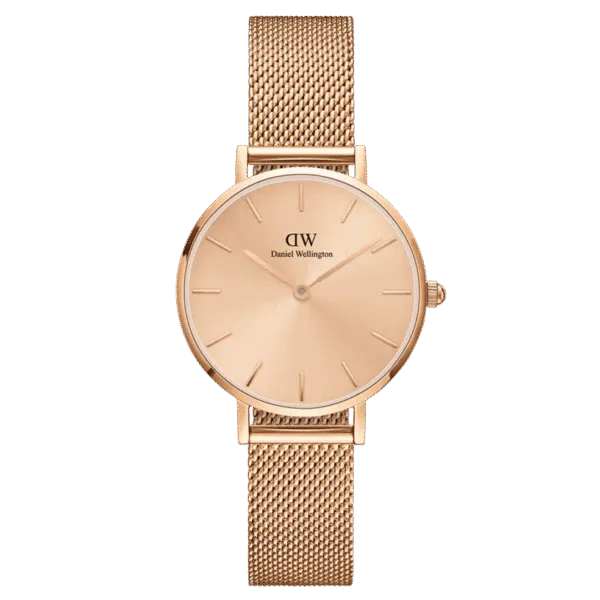 Daniel Wellington Ladies Rose Gold Petite Unitone Watch Dw00100470