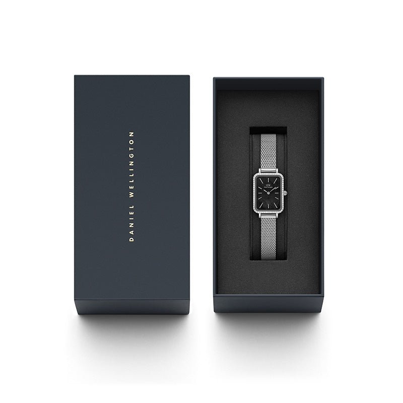 Daniel Wellington Quadro Ladies Black Watch Dw00100667 - Image 3
