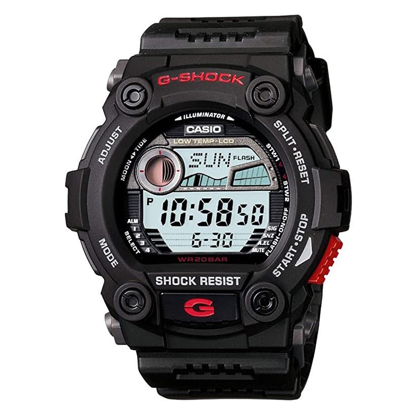 Casio G Shock Watch Mens G Rescue Black Red G 7900 1dr