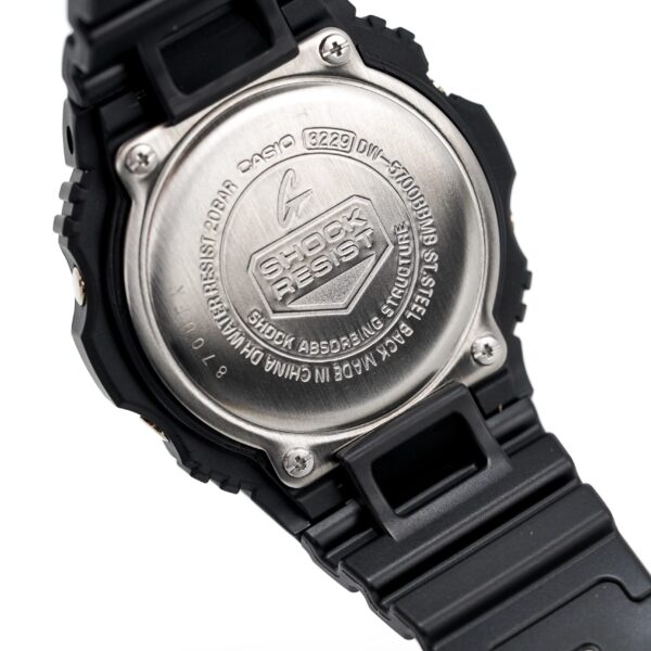 Casio G Shock Watch Mens Round Metallic Gold Mirror Face Dw 5700bbmb 1dr - alternate view