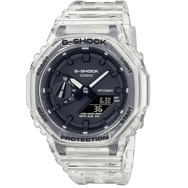 Casio G Shock Watch Skeleton Series Clear White Ga 2100ske 7adr