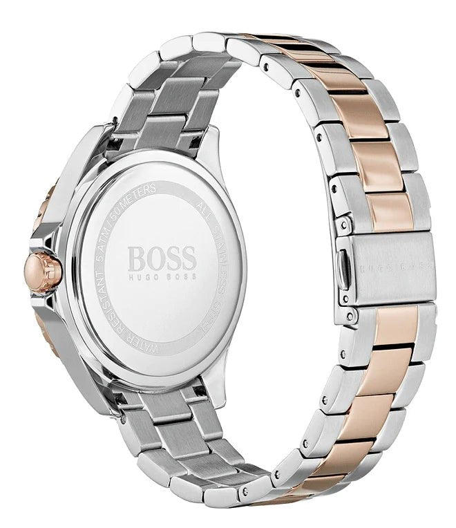 Hugo Boss Womens 1502446 Praise Two Tone Stainless Steel Watch With Rose Gold Accents - Image 4