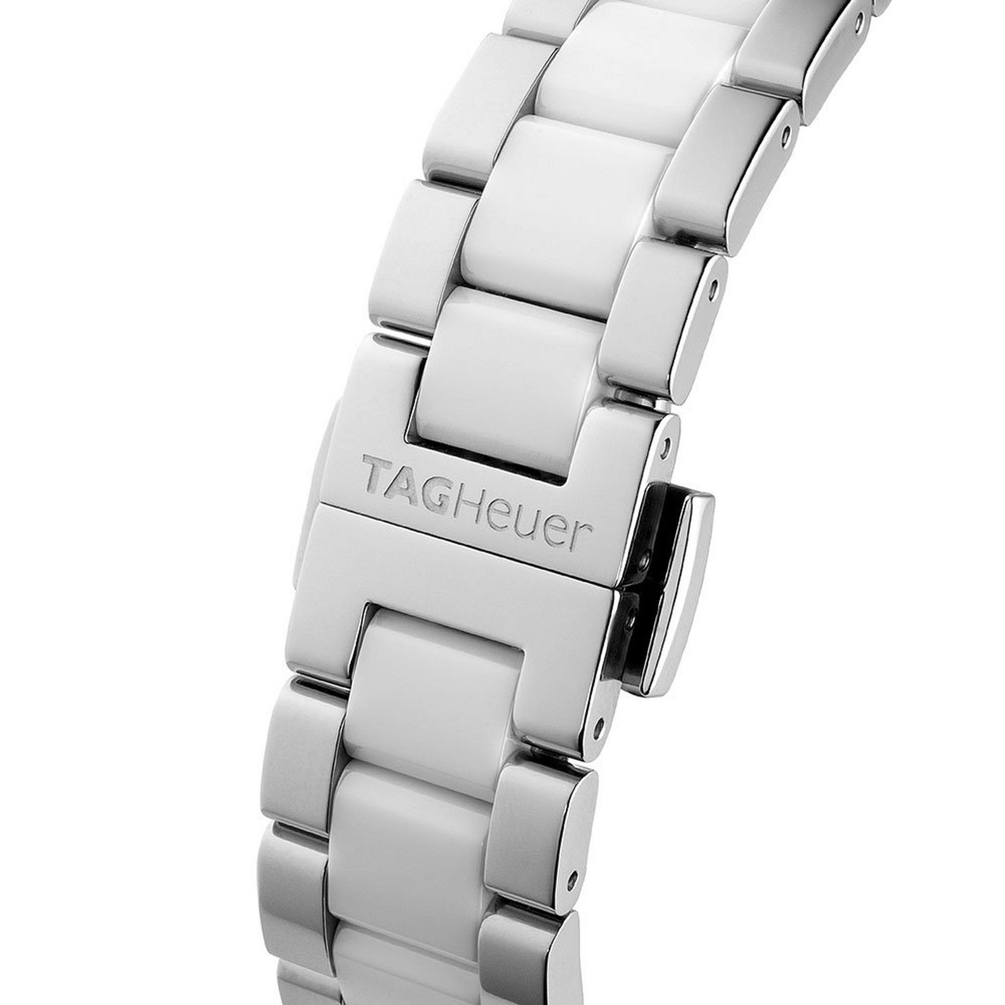 Montre Tag Heuer Aquaracer pour femme en acier inoxydable et céramique blanche - Image 5