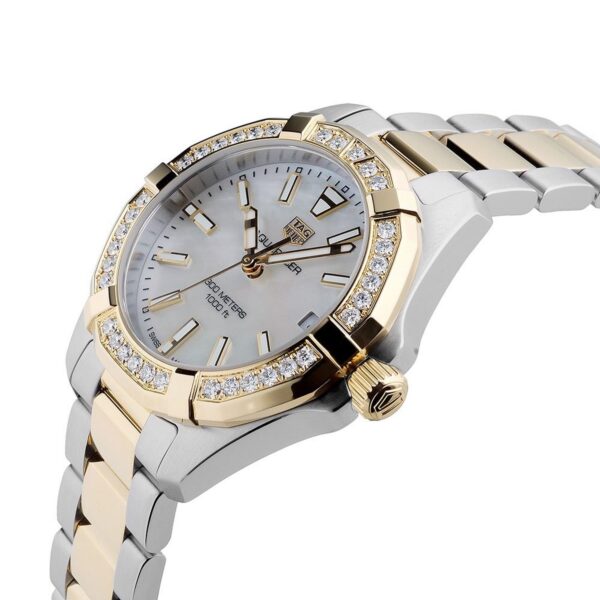 Tag Heuer Aquaracer Diamonds Mother Of Pearl Dial Two Tone Steel Strap Watch For Women Wbd1321 Bb0320 - alternate view