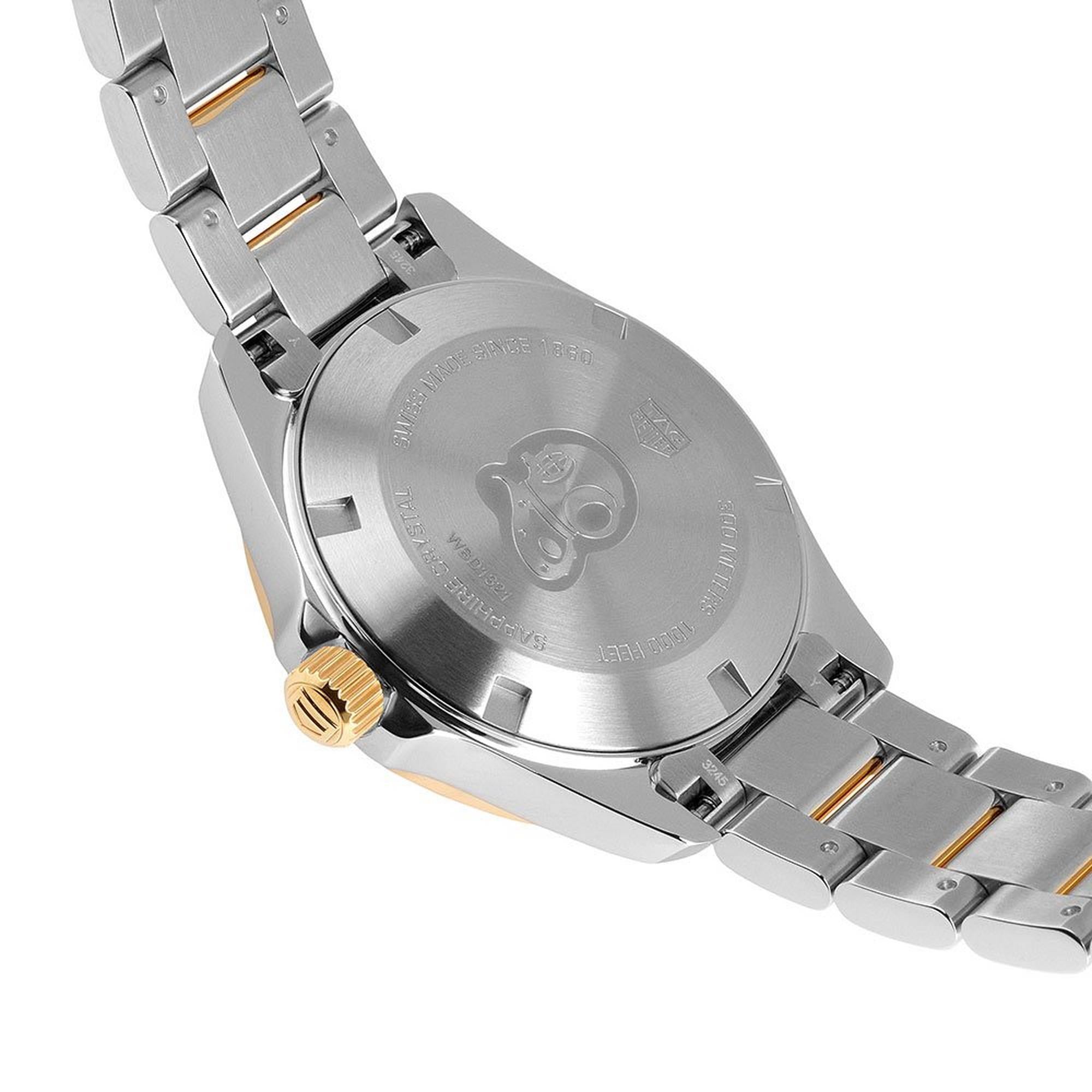 Tag Heuer Aquaracer Diamonds Mother Of Pearl Dial Two Tone Steel Strap Watch For Women Wbd1321 Bb0320 - Image 4