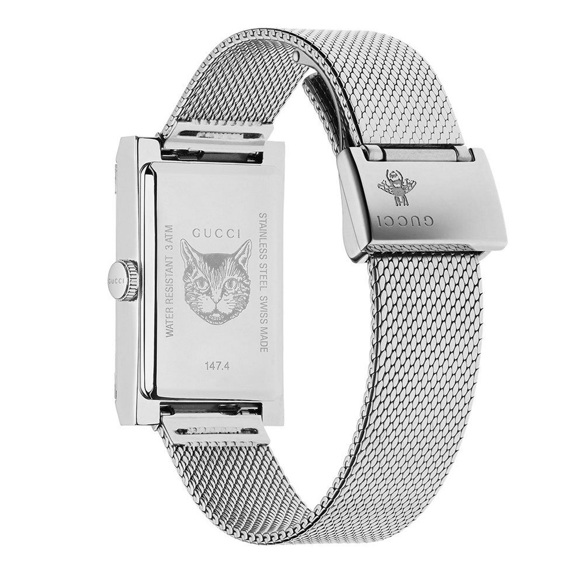 Gucci G Frame Stripe Ladies Watch Ya147401 - Image 3