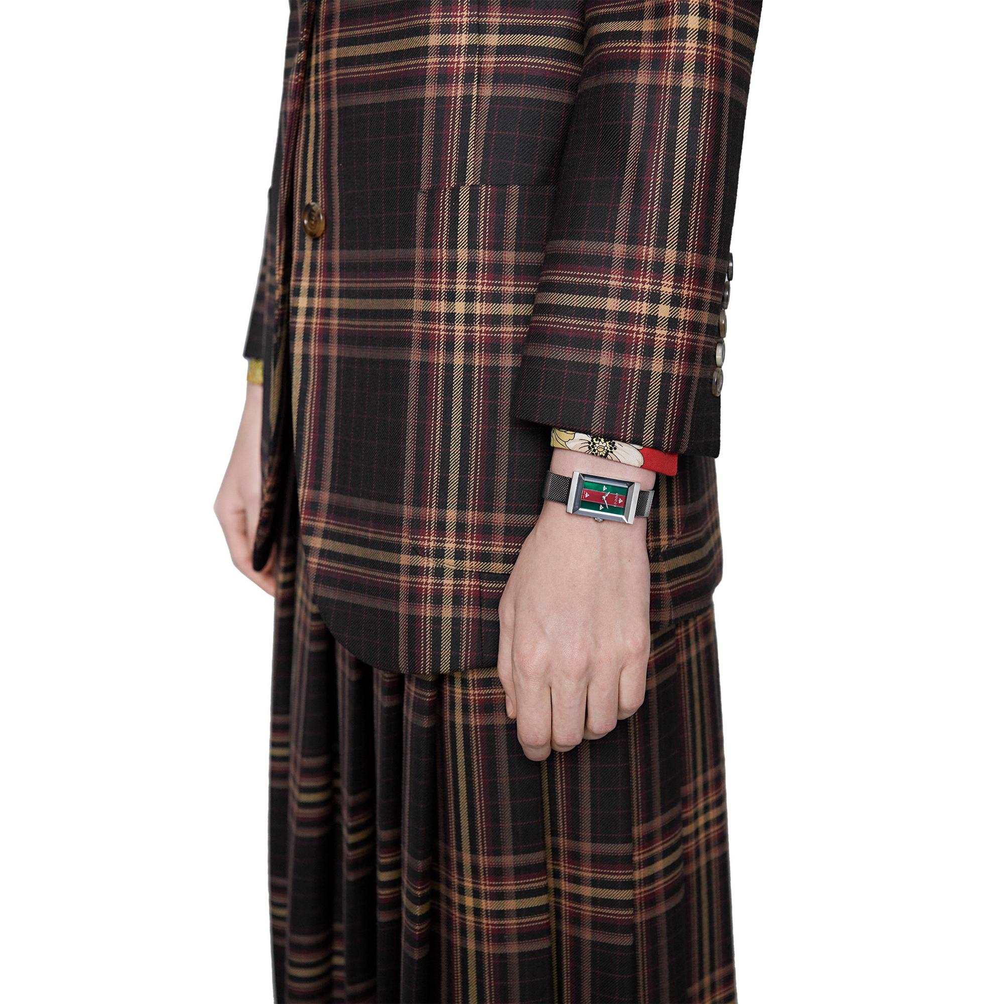 Gucci G Frame Stripe Ladies Watch Ya147401 - Image 4