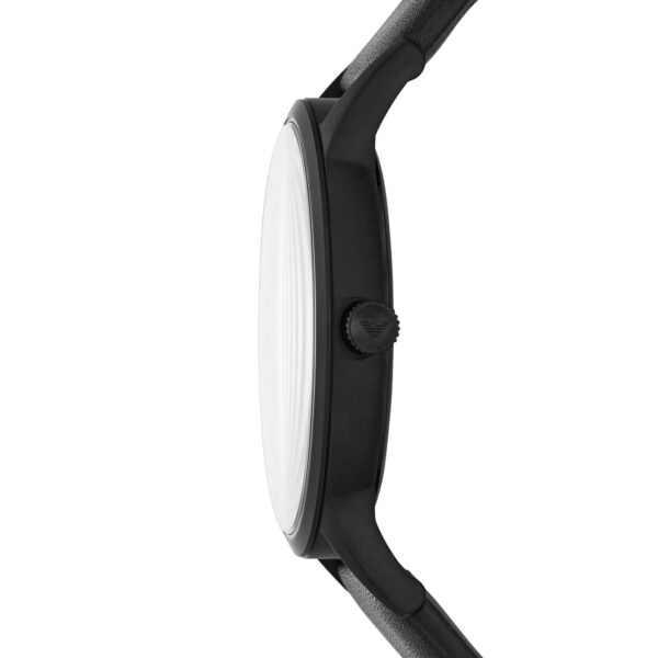 Emporio Armani Mens Ar11276 Black Stainless Steel And Leather Watch - alternate view