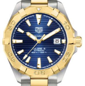 Tag Heuer Aquaracer Calibre 5 Blue Dial Two Tone Steel Strap Watch For Women Wbd2120 Bb0930