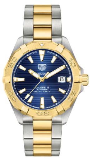 Tag Heuer Aquaracer Calibre 5 Blue Dial Two Tone Steel Strap Watch For Women Wbd2120 Bb0930