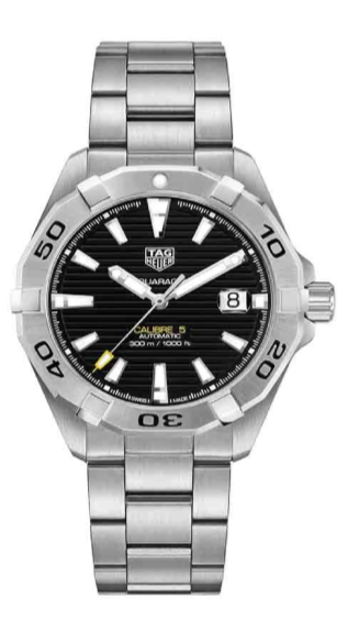 Tag Heuer Aquaracer Automatic Caliber 5 Black Dial Silver Steel Strap Watch For Men Wbd2110 Ba0928 - alternate view