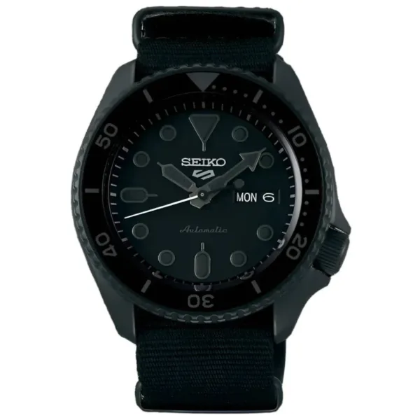 Seiko 5 Sports Auto Mens Black Watch Srpd79k1