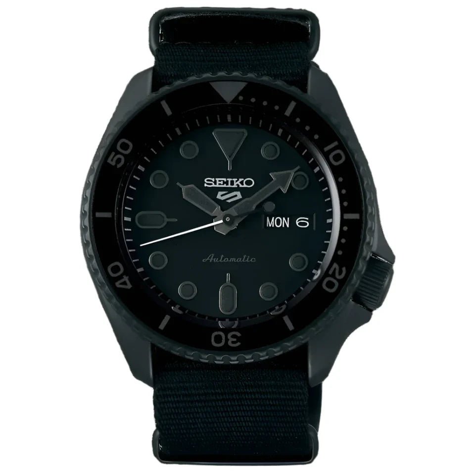 Seiko 5 Sports Auto Mens Black Watch Srpd79k1