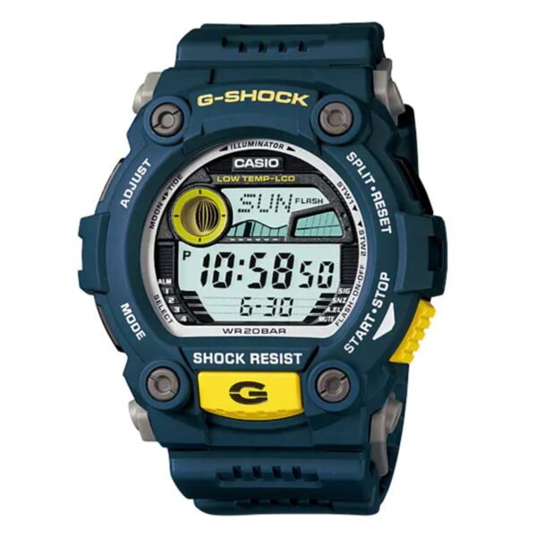 Casio G Shock Watch Mens Teal And Yellowg 7900 2dr